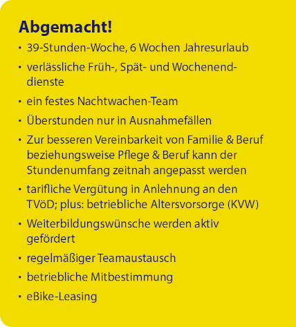 Pflegefachkraft (m/w/d) - Checklist